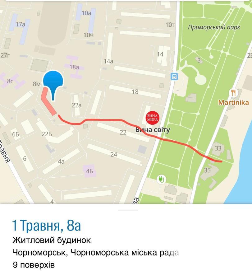 1 Мая ,8А Apartment Chornomorsk Luaran gambar